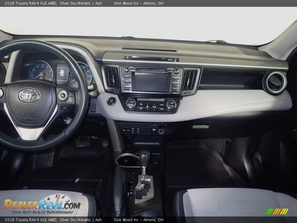 2018 Toyota RAV4 XLE AWD Silver Sky Metallic / Ash Photo #27