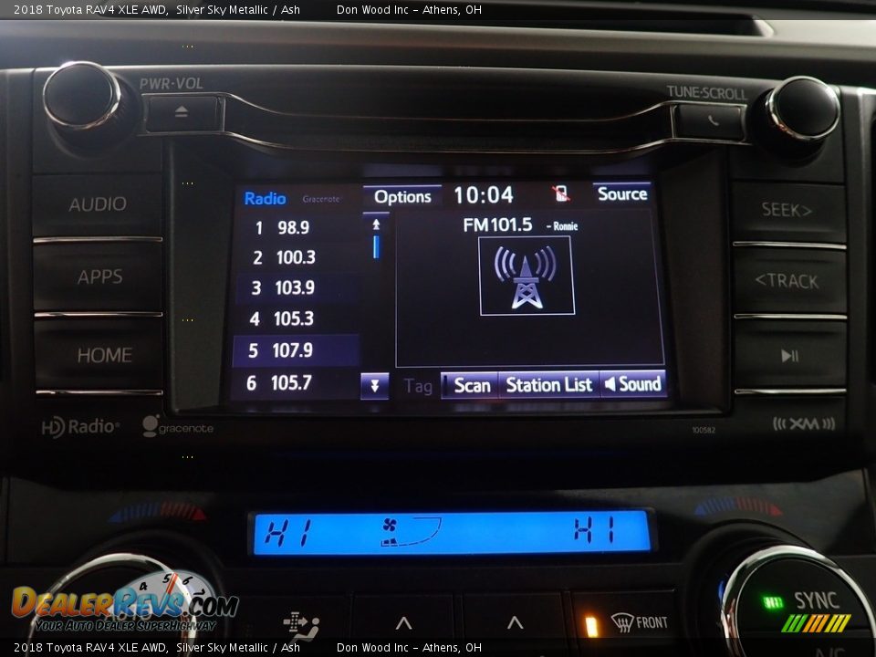 2018 Toyota RAV4 XLE AWD Silver Sky Metallic / Ash Photo #28