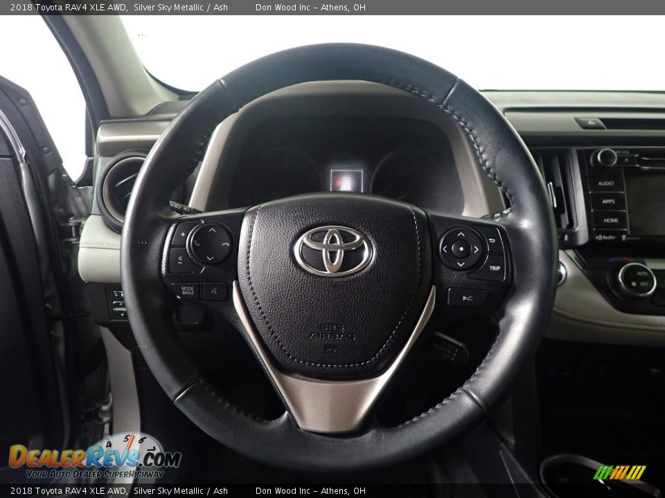 2018 Toyota RAV4 XLE AWD Silver Sky Metallic / Ash Photo #29