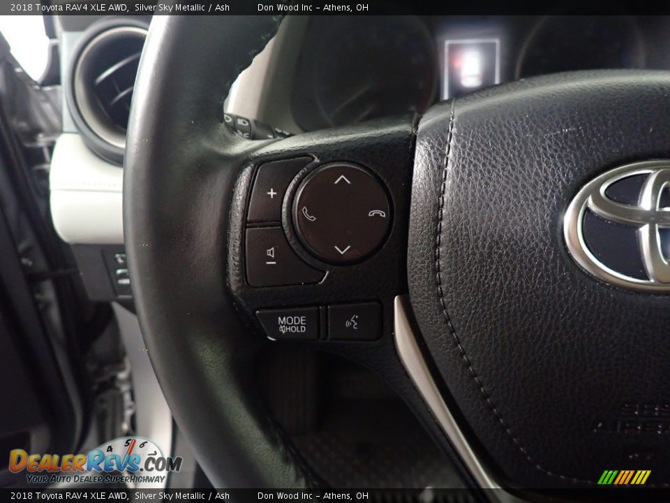 2018 Toyota RAV4 XLE AWD Silver Sky Metallic / Ash Photo #31