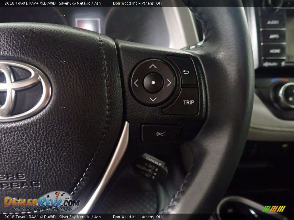 2018 Toyota RAV4 XLE AWD Silver Sky Metallic / Ash Photo #32