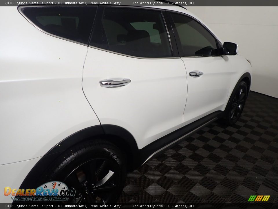 2018 Hyundai Santa Fe Sport 2.0T Ultimate AWD Pearl White / Gray Photo #23