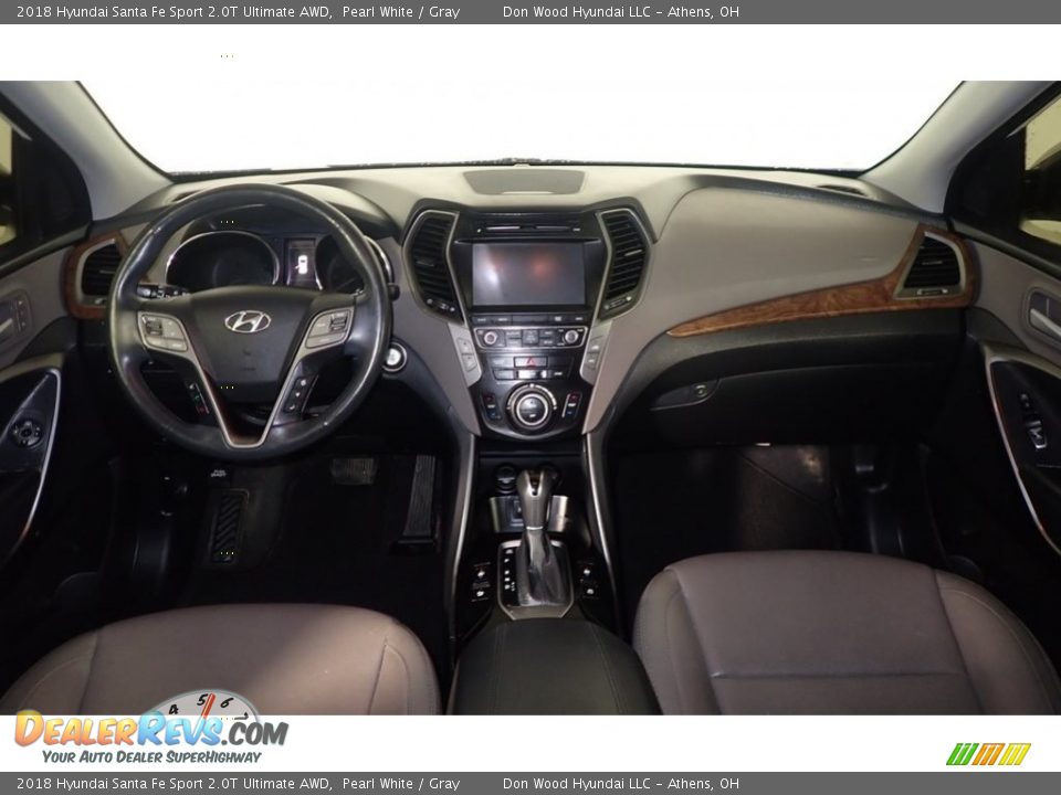 2018 Hyundai Santa Fe Sport 2.0T Ultimate AWD Pearl White / Gray Photo #28