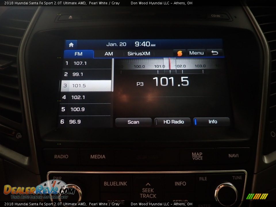 2018 Hyundai Santa Fe Sport 2.0T Ultimate AWD Pearl White / Gray Photo #30