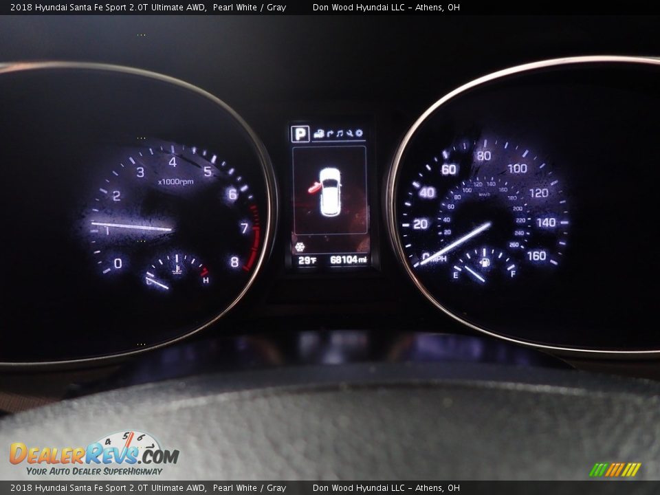 2018 Hyundai Santa Fe Sport 2.0T Ultimate AWD Pearl White / Gray Photo #32