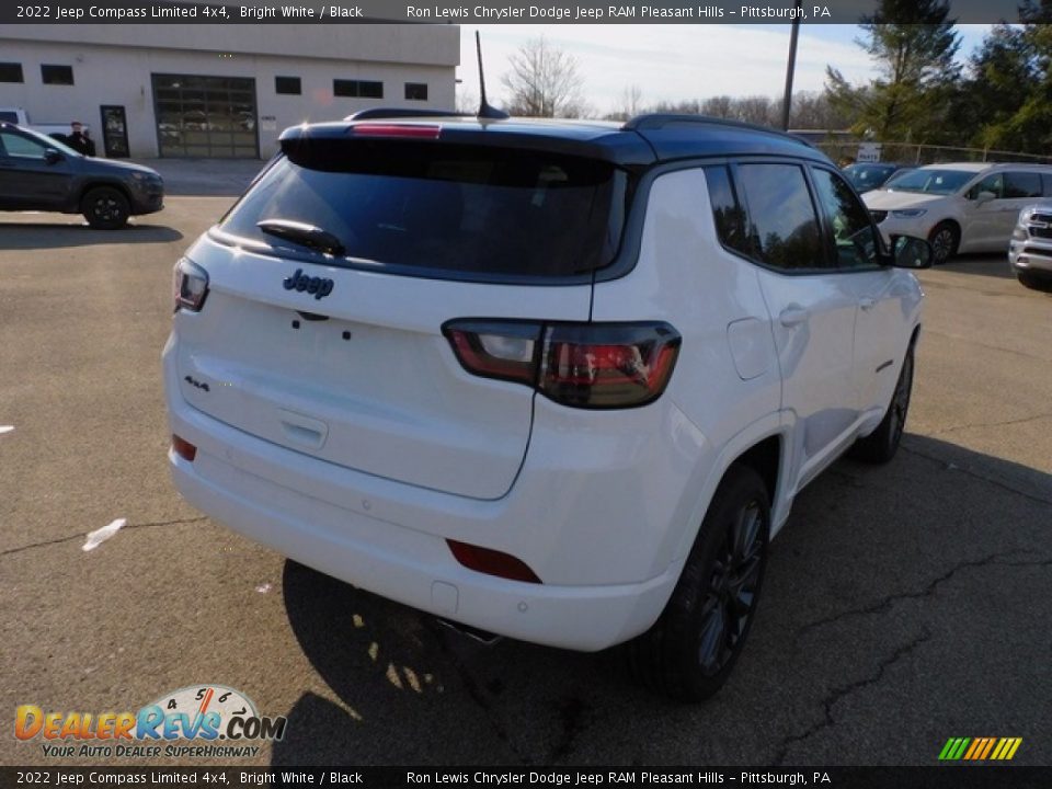 2022 Jeep Compass Limited 4x4 Bright White / Black Photo #5