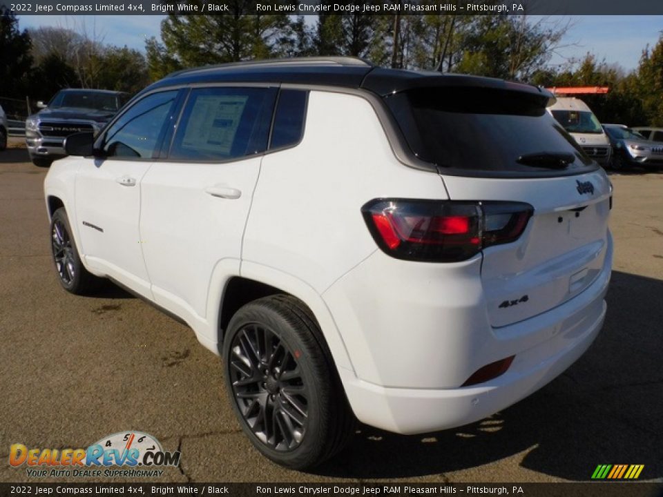 2022 Jeep Compass Limited 4x4 Bright White / Black Photo #8