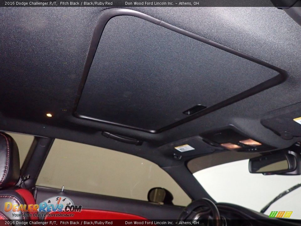 2016 Dodge Challenger R/T Pitch Black / Black/Ruby Red Photo #2