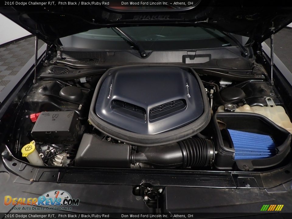 2016 Dodge Challenger R/T Pitch Black / Black/Ruby Red Photo #9