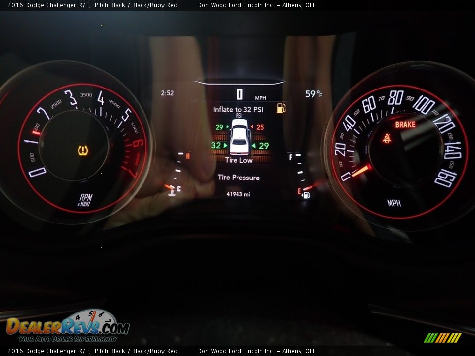 2016 Dodge Challenger R/T Pitch Black / Black/Ruby Red Photo #27