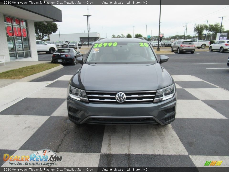2020 Volkswagen Tiguan S Platinum Gray Metallic / Storm Gray Photo #2