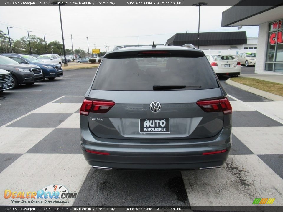 2020 Volkswagen Tiguan S Platinum Gray Metallic / Storm Gray Photo #4
