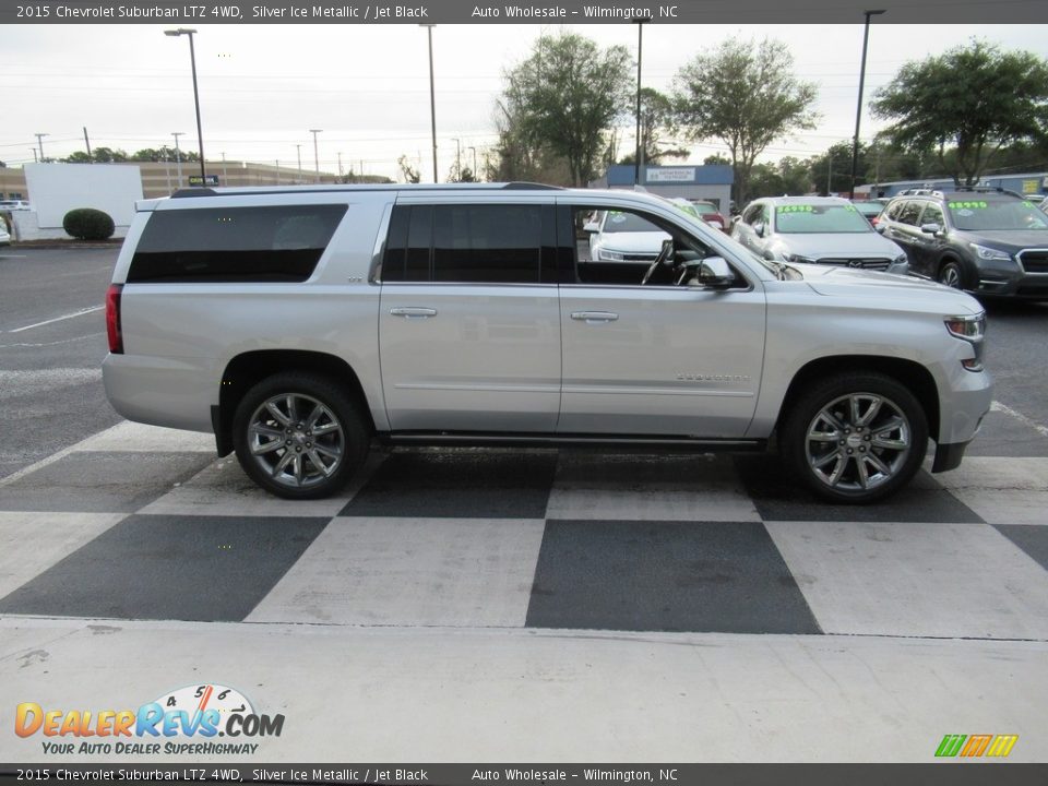 2015 Chevrolet Suburban LTZ 4WD Silver Ice Metallic / Jet Black Photo #3