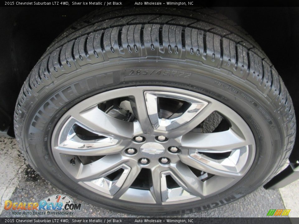 2015 Chevrolet Suburban LTZ 4WD Silver Ice Metallic / Jet Black Photo #7
