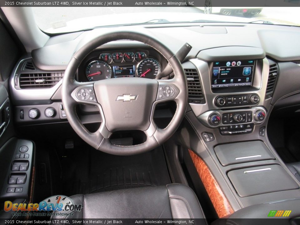 2015 Chevrolet Suburban LTZ 4WD Silver Ice Metallic / Jet Black Photo #15