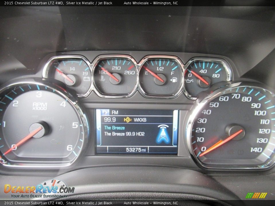 2015 Chevrolet Suburban LTZ 4WD Silver Ice Metallic / Jet Black Photo #16