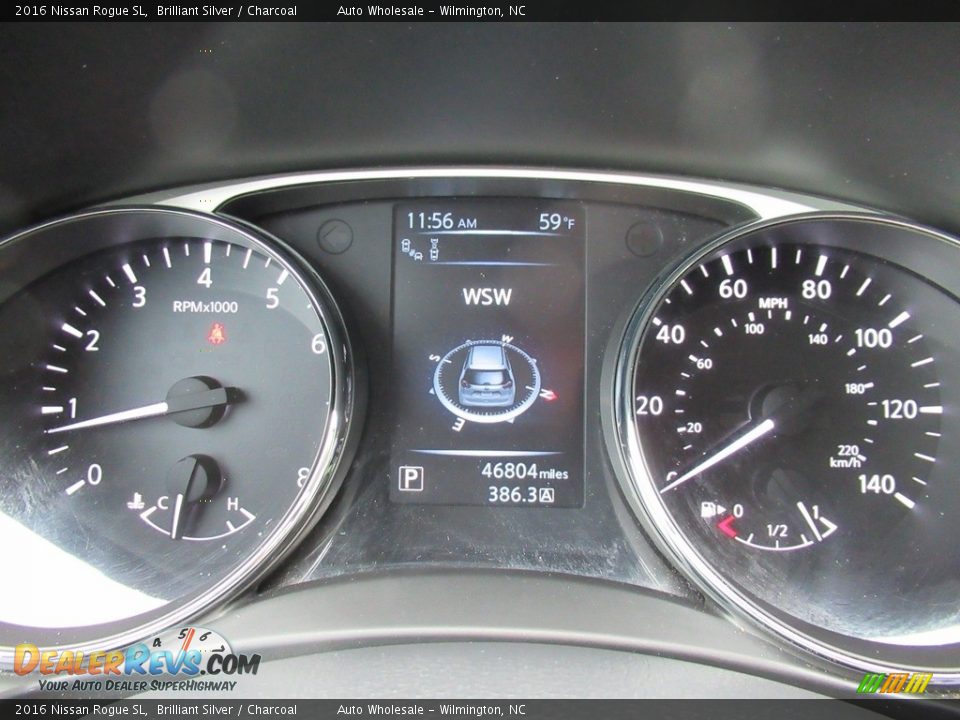 2016 Nissan Rogue SL Brilliant Silver / Charcoal Photo #16