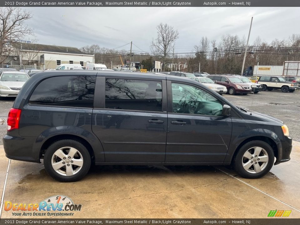 2013 Dodge Grand Caravan American Value Package Maximum Steel Metallic / Black/Light Graystone Photo #3