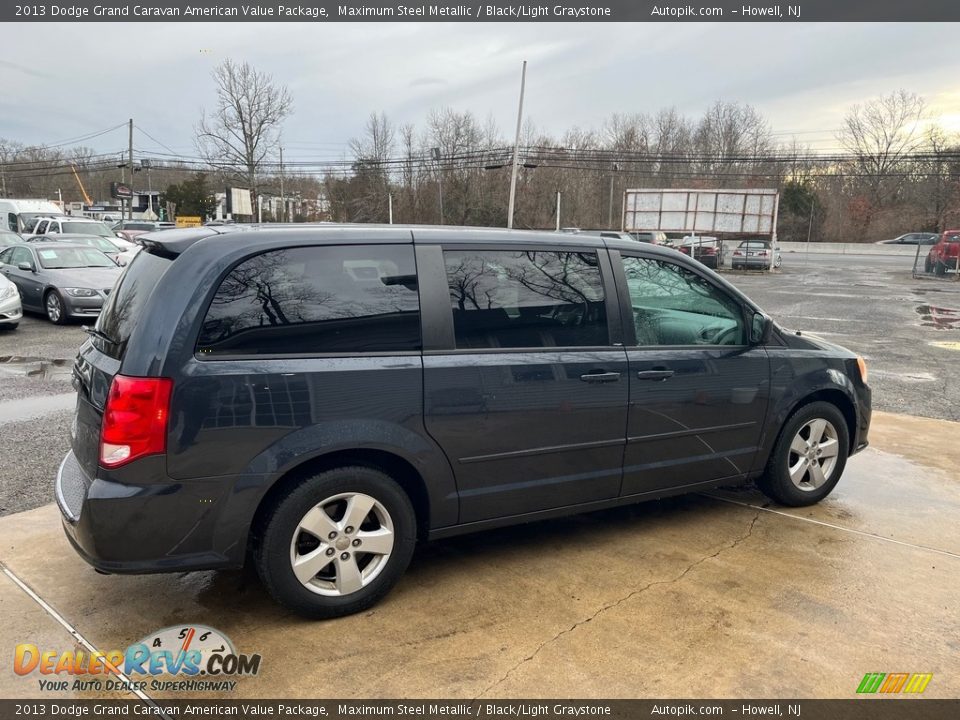 2013 Dodge Grand Caravan American Value Package Maximum Steel Metallic / Black/Light Graystone Photo #4