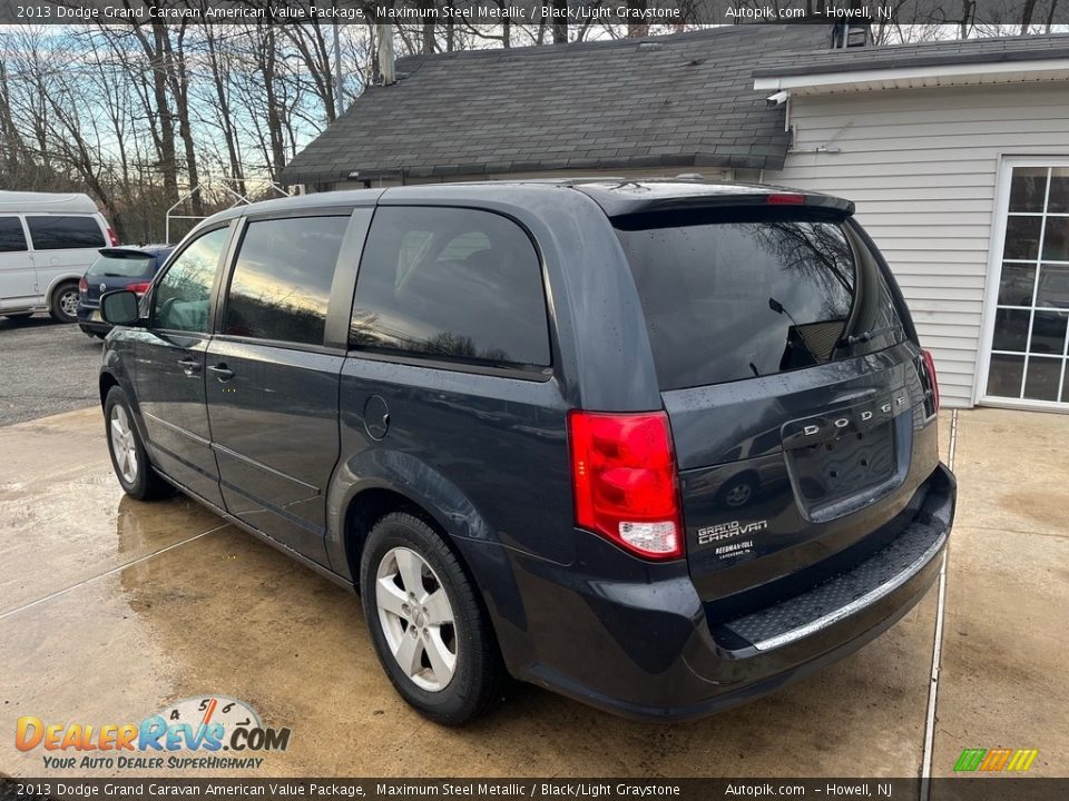 2013 Dodge Grand Caravan American Value Package Maximum Steel Metallic / Black/Light Graystone Photo #7