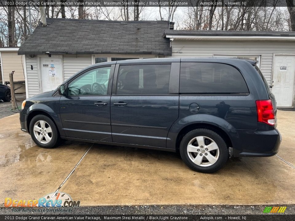 2013 Dodge Grand Caravan American Value Package Maximum Steel Metallic / Black/Light Graystone Photo #8