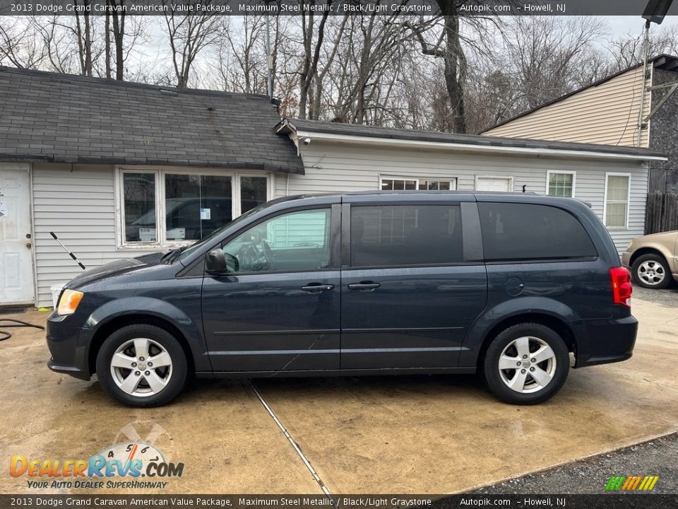 2013 Dodge Grand Caravan American Value Package Maximum Steel Metallic / Black/Light Graystone Photo #9