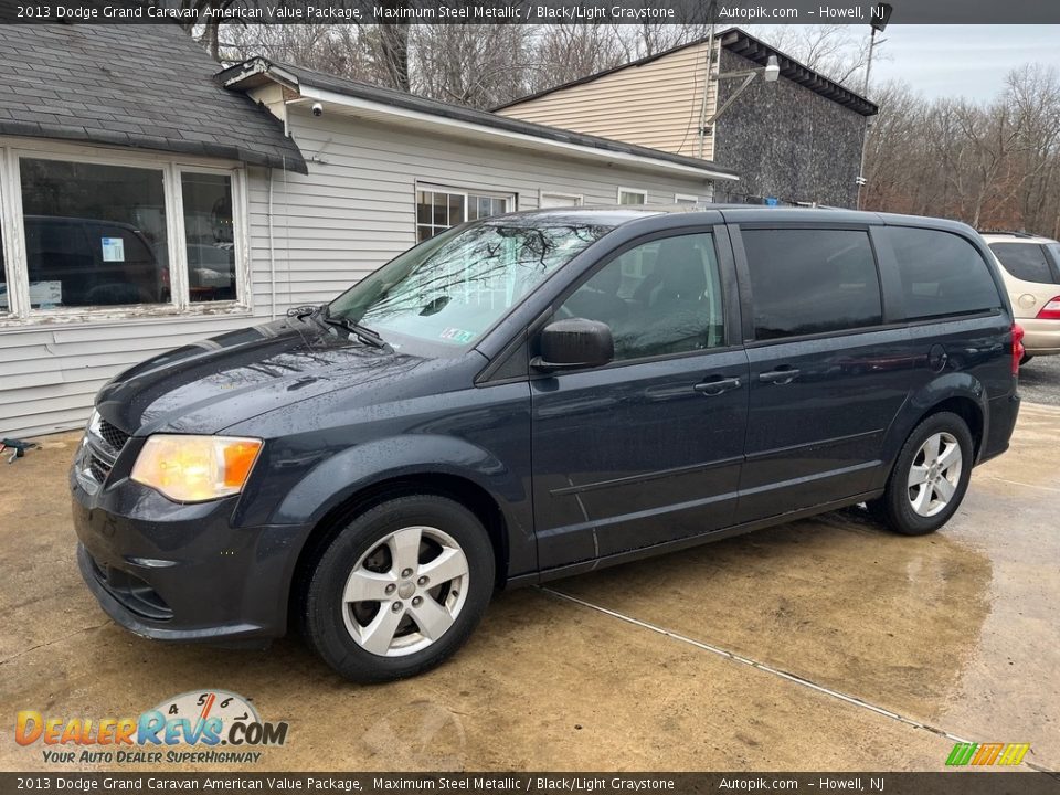 2013 Dodge Grand Caravan American Value Package Maximum Steel Metallic / Black/Light Graystone Photo #10