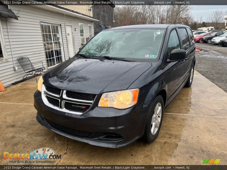 2013 Dodge Grand Caravan American Value Package Maximum Steel Metallic / Black/Light Graystone Photo #11