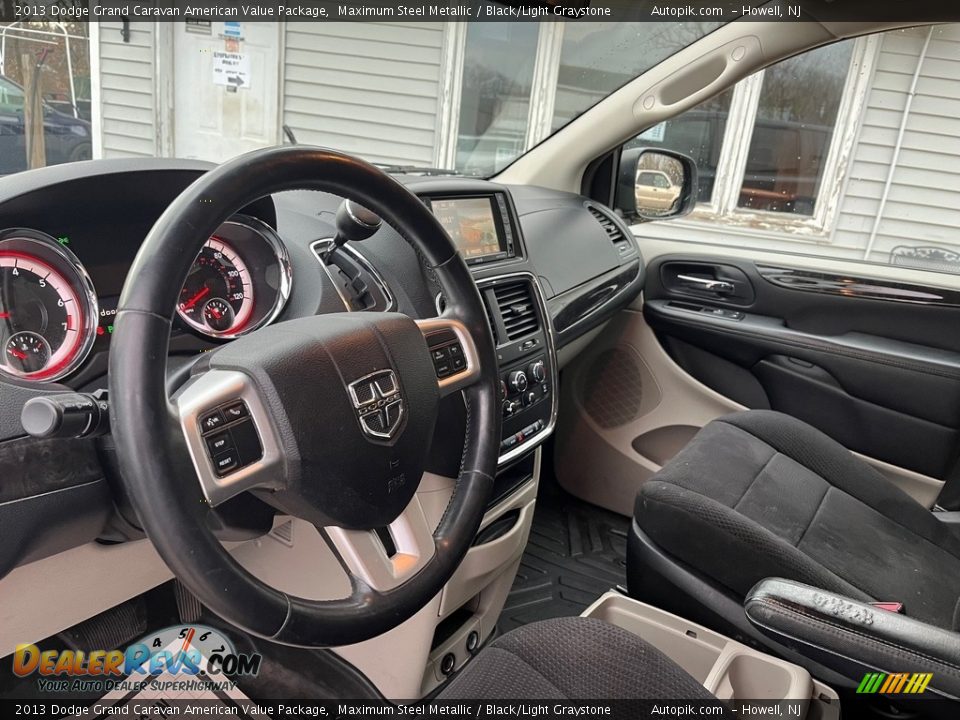 2013 Dodge Grand Caravan American Value Package Maximum Steel Metallic / Black/Light Graystone Photo #17