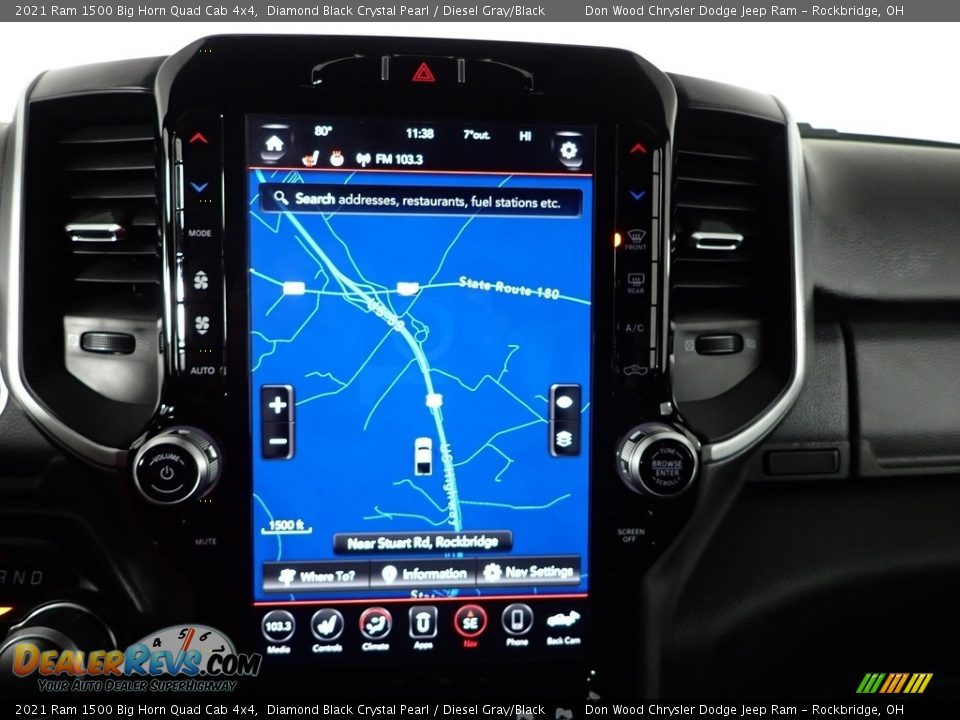 Navigation of 2021 Ram 1500 Big Horn Quad Cab 4x4 Photo #4