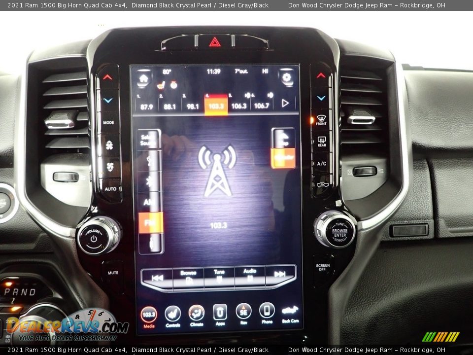 2021 Ram 1500 Big Horn Quad Cab 4x4 Diamond Black Crystal Pearl / Diesel Gray/Black Photo #5