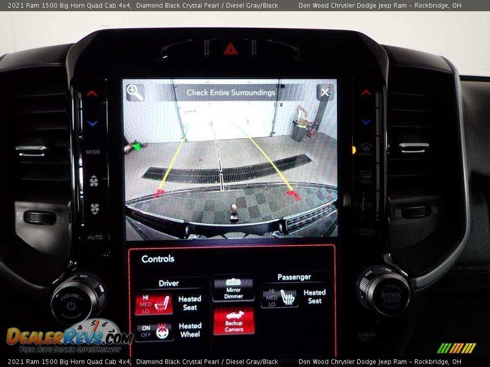 2021 Ram 1500 Big Horn Quad Cab 4x4 Diamond Black Crystal Pearl / Diesel Gray/Black Photo #6