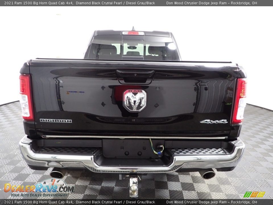 2021 Ram 1500 Big Horn Quad Cab 4x4 Diamond Black Crystal Pearl / Diesel Gray/Black Photo #15