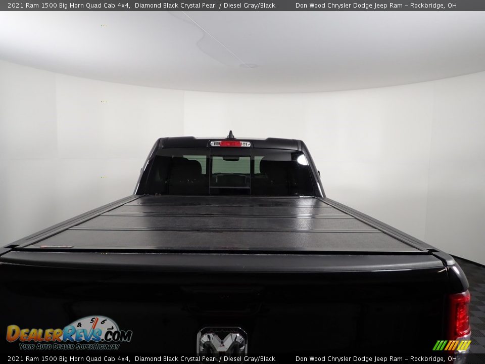 2021 Ram 1500 Big Horn Quad Cab 4x4 Diamond Black Crystal Pearl / Diesel Gray/Black Photo #16