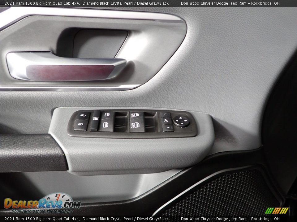 2021 Ram 1500 Big Horn Quad Cab 4x4 Diamond Black Crystal Pearl / Diesel Gray/Black Photo #19