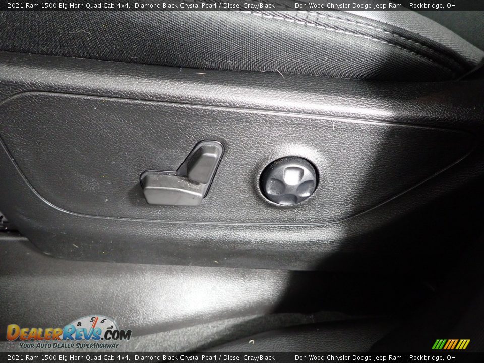 2021 Ram 1500 Big Horn Quad Cab 4x4 Diamond Black Crystal Pearl / Diesel Gray/Black Photo #20