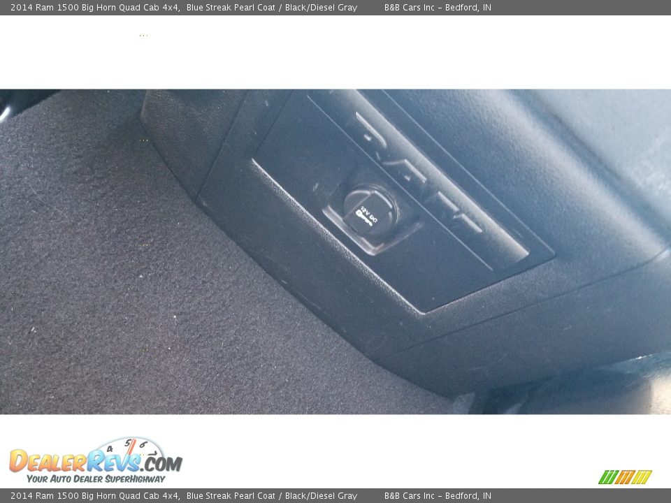 2014 Ram 1500 Big Horn Quad Cab 4x4 Blue Streak Pearl Coat / Black/Diesel Gray Photo #27