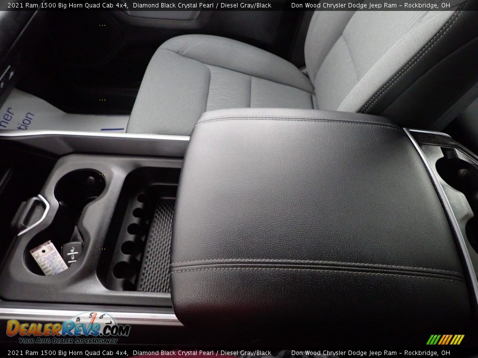 2021 Ram 1500 Big Horn Quad Cab 4x4 Diamond Black Crystal Pearl / Diesel Gray/Black Photo #27