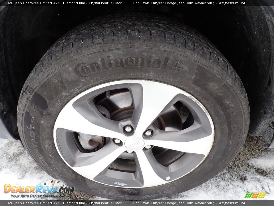 2020 Jeep Cherokee Limited 4x4 Diamond Black Crystal Pearl / Black Photo #5