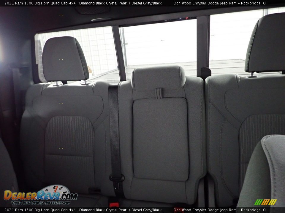 2021 Ram 1500 Big Horn Quad Cab 4x4 Diamond Black Crystal Pearl / Diesel Gray/Black Photo #29