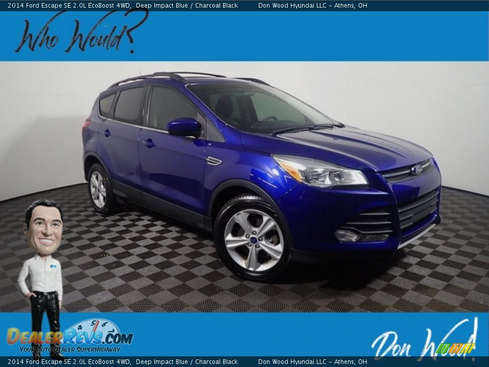 2014 Ford Escape SE 2.0L EcoBoost 4WD Deep Impact Blue / Charcoal Black Photo #1