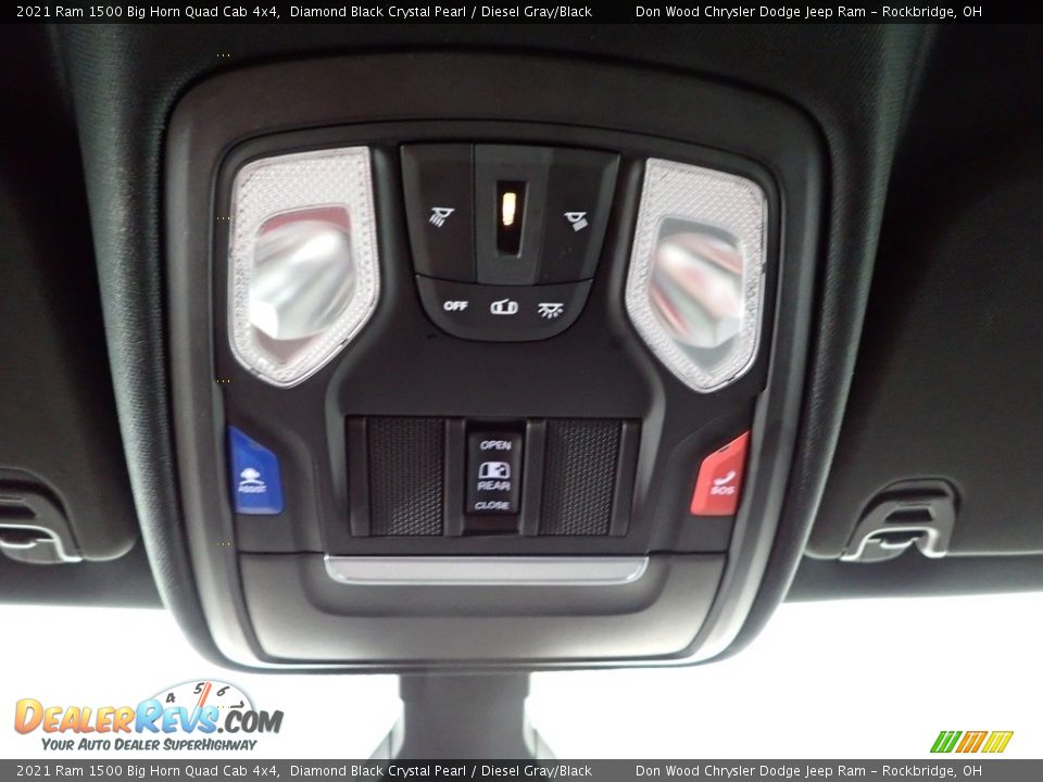 2021 Ram 1500 Big Horn Quad Cab 4x4 Diamond Black Crystal Pearl / Diesel Gray/Black Photo #30