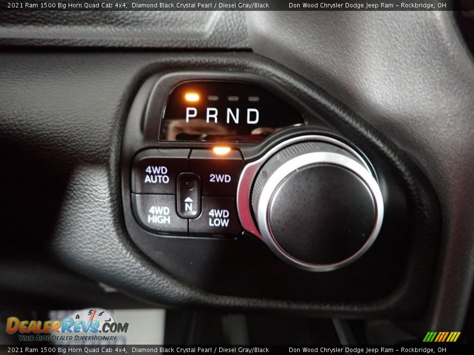 2021 Ram 1500 Big Horn Quad Cab 4x4 Diamond Black Crystal Pearl / Diesel Gray/Black Photo #31