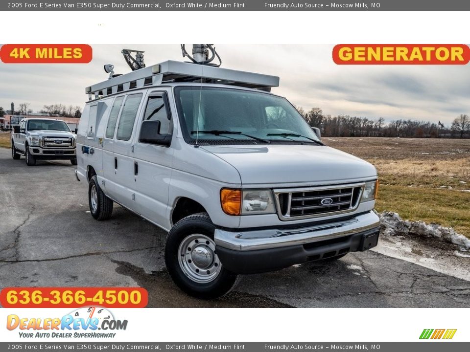 2005 Ford E Series Van E350 Super Duty Commercial Oxford White / Medium Flint Photo #1