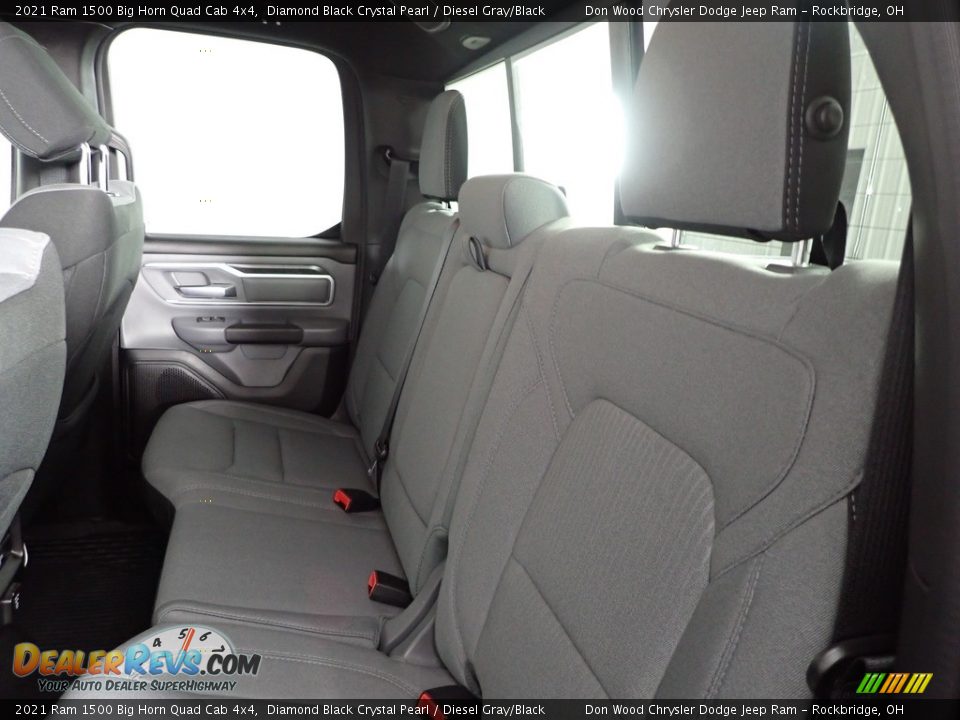 2021 Ram 1500 Big Horn Quad Cab 4x4 Diamond Black Crystal Pearl / Diesel Gray/Black Photo #33