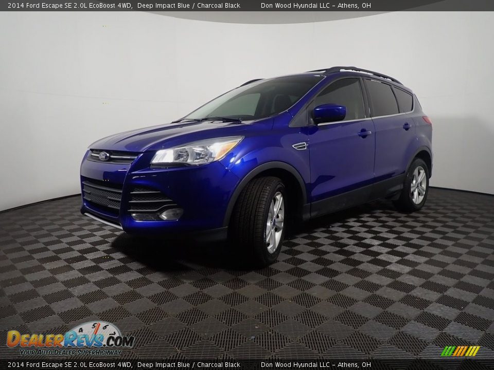 2014 Ford Escape SE 2.0L EcoBoost 4WD Deep Impact Blue / Charcoal Black Photo #9