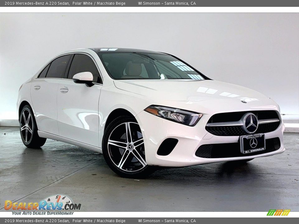 2019 Mercedes-Benz A 220 Sedan Polar White / Macchiato Beige Photo #34