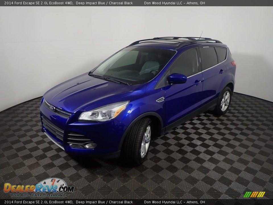 2014 Ford Escape SE 2.0L EcoBoost 4WD Deep Impact Blue / Charcoal Black Photo #10