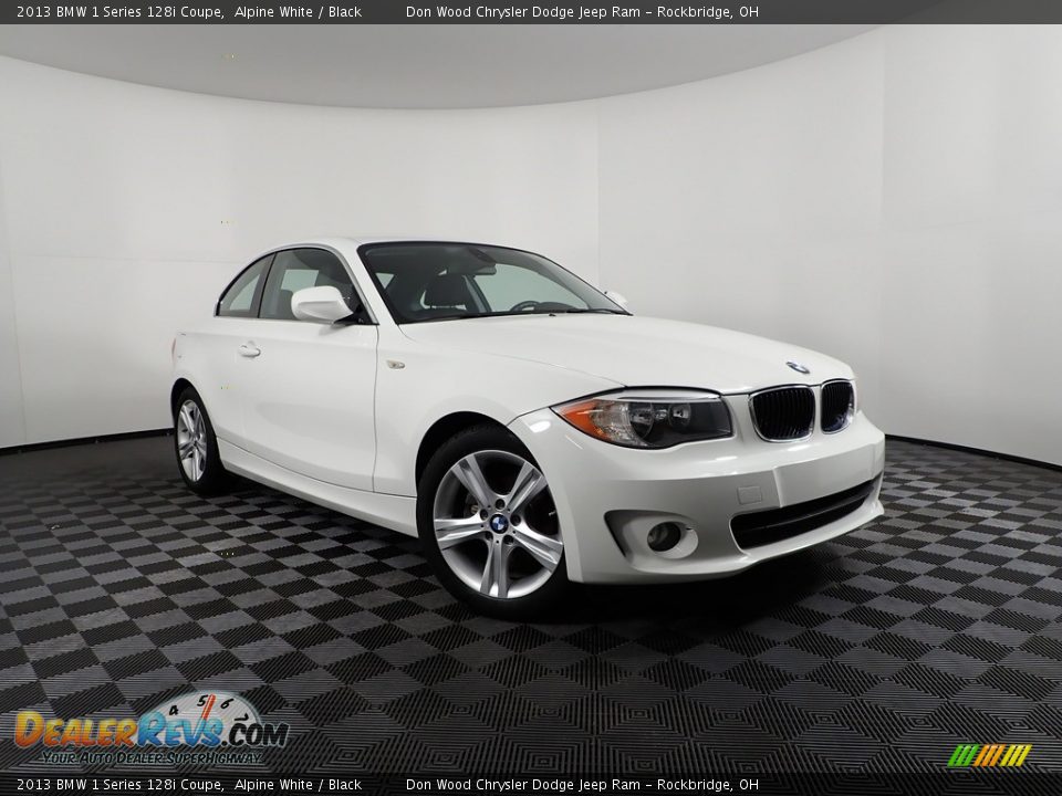 2013 BMW 1 Series 128i Coupe Alpine White / Black Photo #2