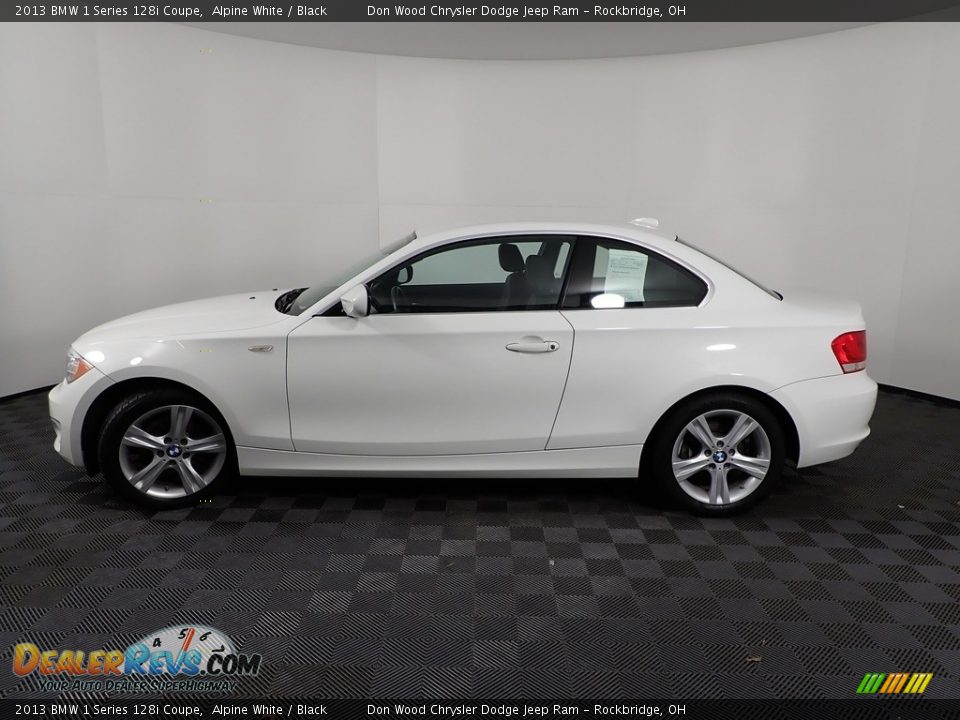 2013 BMW 1 Series 128i Coupe Alpine White / Black Photo #8